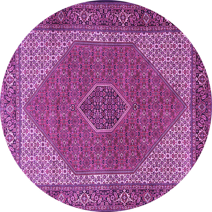 Round Persian Purple Traditional Rug, tr1522pur