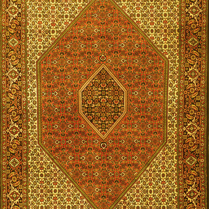Machine Washable Persian Yellow Traditional Rug, wshtr1522yw