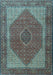 Machine Washable Persian Light Blue Traditional Rug, wshtr1522lblu