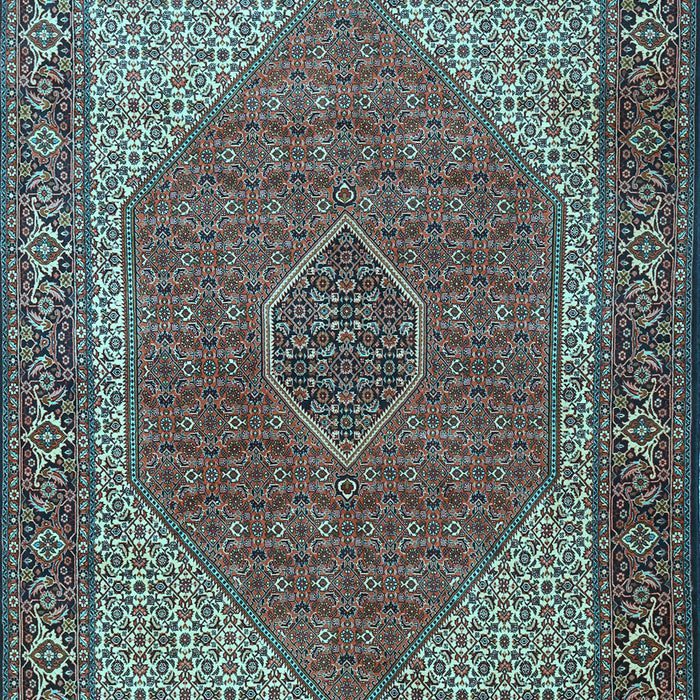 Machine Washable Persian Light Blue Traditional Rug, wshtr1522lblu