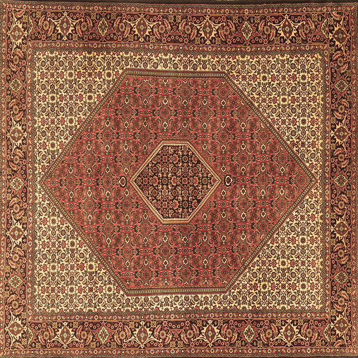 Square Machine Washable Persian Brown Traditional Rug, wshtr1522brn