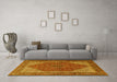 Machine Washable Persian Yellow Traditional Rug in a Living Room, wshtr1522yw