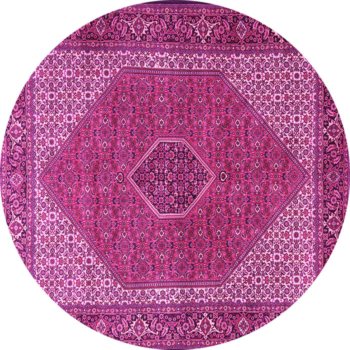 Round Persian Pink Traditional Rug, tr1522pnk