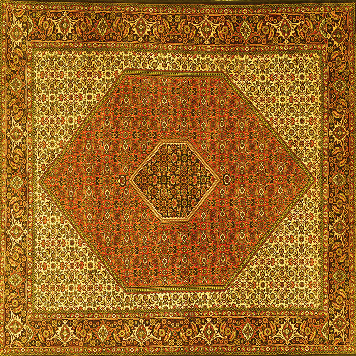 Square Persian Yellow Traditional Rug, tr1522yw