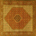Square Persian Yellow Traditional Rug, tr1522yw