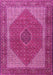 Machine Washable Persian Pink Traditional Rug, wshtr1522pnk