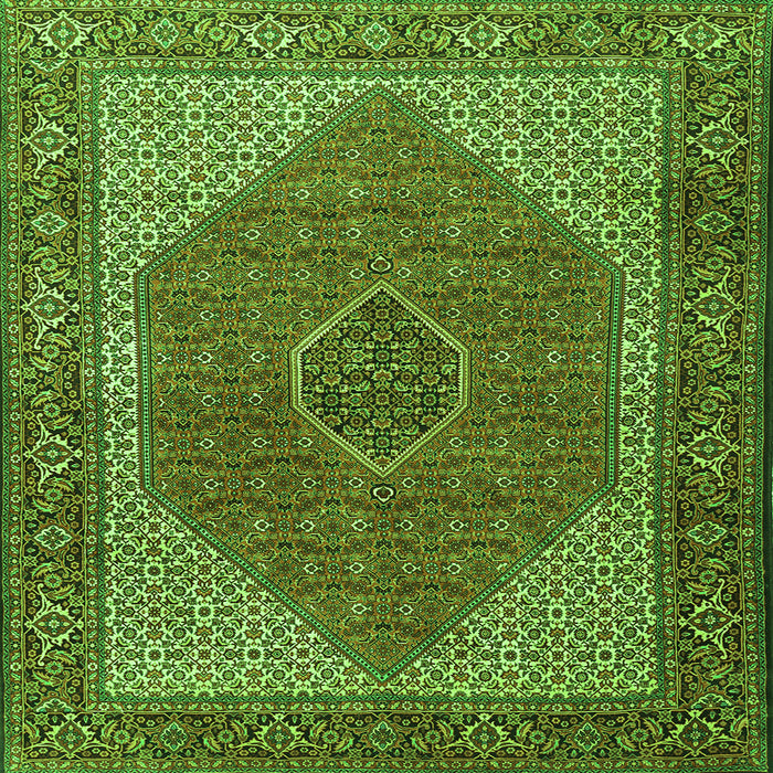 Serging Thickness of Persian Green Traditional Rug, tr1522grn