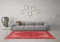 Machine Washable Persian Red Traditional Rug, wshtr1522red