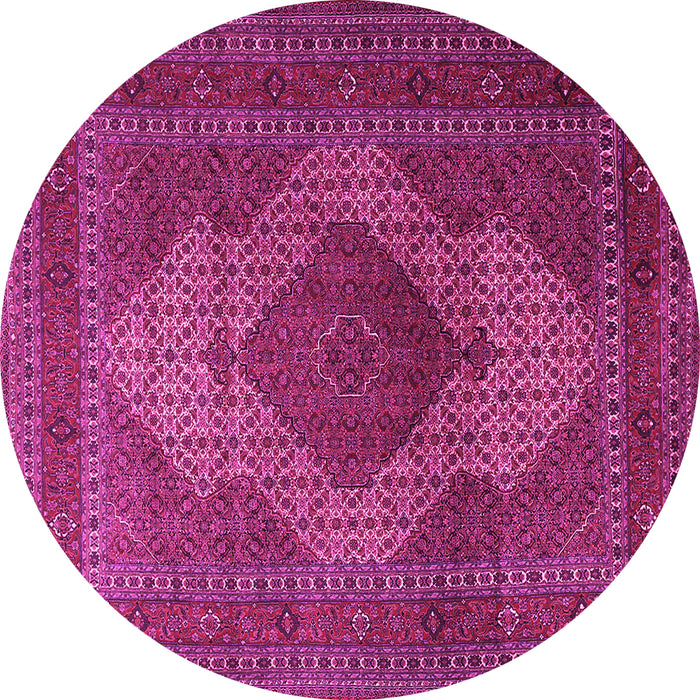 Round Persian Pink Traditional Rug, tr1523pnk