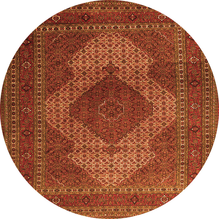 Square Persian Orange Traditional Rug, tr1523org