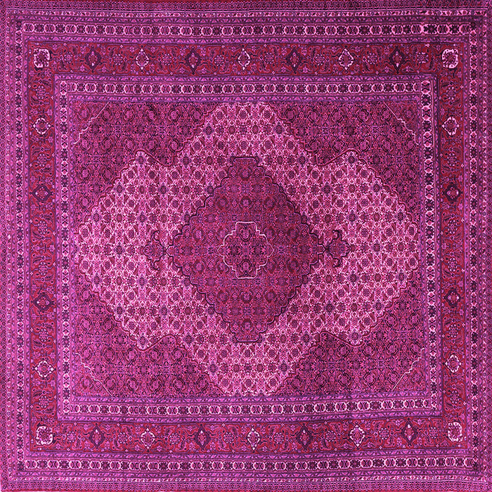 Square Machine Washable Persian Pink Traditional Rug, wshtr1523pnk