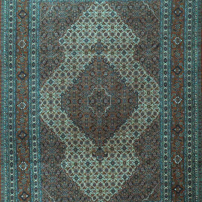 Machine Washable Persian Light Blue Traditional Rug, wshtr1523lblu
