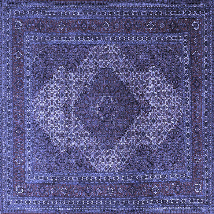 Square Persian Blue Traditional Rug, tr1523blu