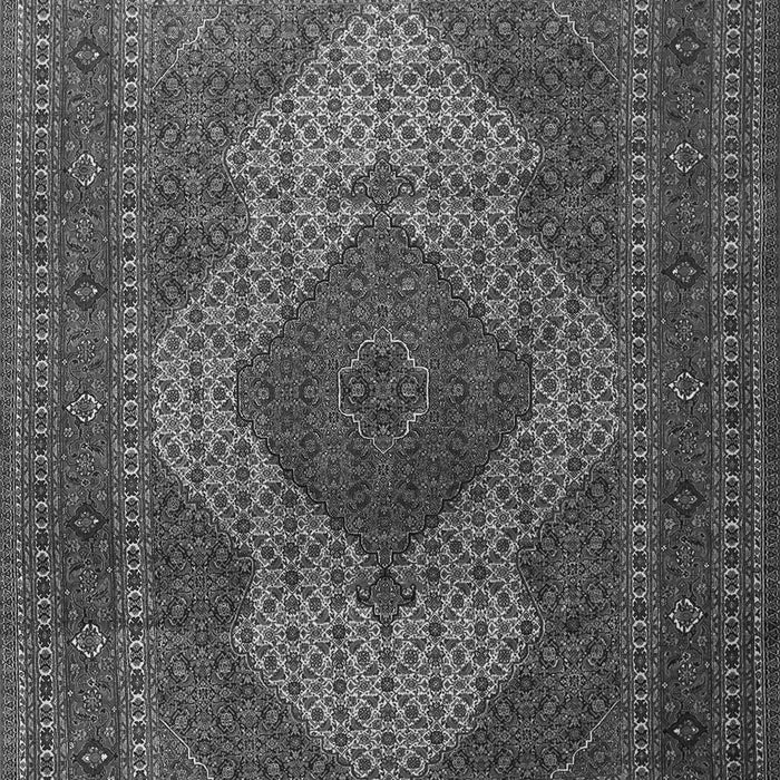 Serging Thickness of Machine Washable Persian Gray Traditional Rug, wshtr1523gry