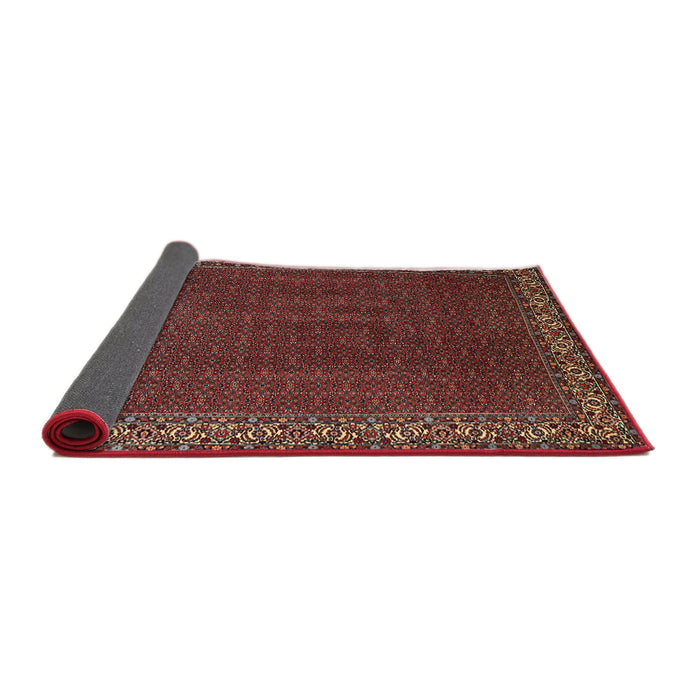Sideview of Traditional Dark Gold Brown Persian Rug, tr1524