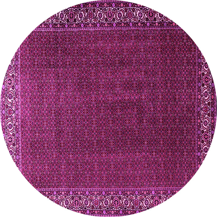 Round Persian Pink Traditional Rug, tr1524pnk