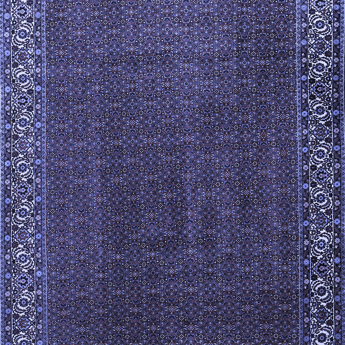 Machine Washable Persian Blue Traditional Rug, wshtr1524blu