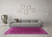 Machine Washable Persian Pink Traditional Rug in a Living Room, wshtr1524pnk