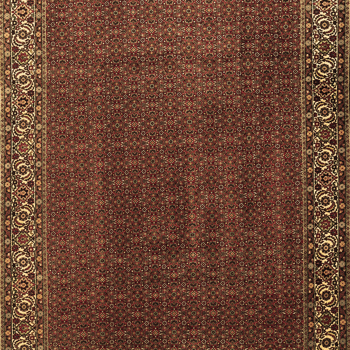 Machine Washable Persian Brown Traditional Rug, wshtr1524brn