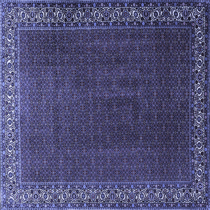 Square Persian Blue Traditional Rug, tr1524blu