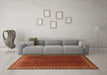 Machine Washable Persian Orange Traditional Area Rugs in a Living Room, wshtr1524org