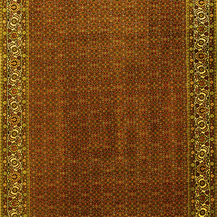Machine Washable Persian Yellow Traditional Rug, wshtr1524yw