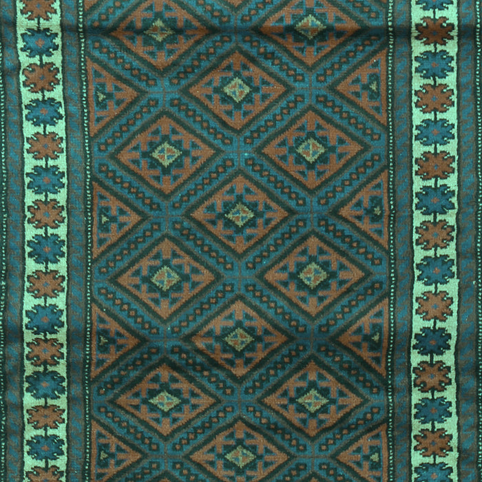 Machine Washable Persian Turquoise Traditional Area Rugs, wshtr1525turq