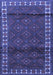 Machine Washable Persian Blue Traditional Rug, wshtr1525blu