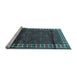 Sideview of Machine Washable Persian Light Blue Traditional Rug, wshtr1525lblu