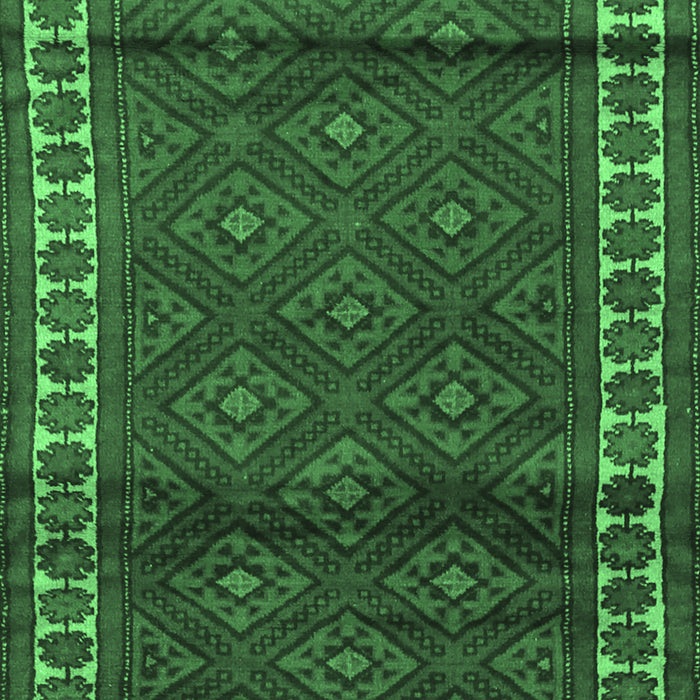 Machine Washable Persian Emerald Green Traditional Area Rugs, wshtr1525emgrn