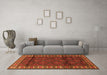 Machine Washable Persian Orange Traditional Area Rugs in a Living Room, wshtr1525org