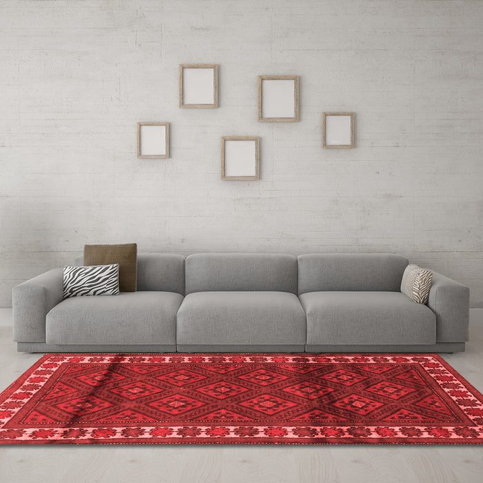 Traditional Red Washable Rugs