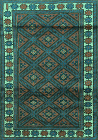 Persian Turquoise Traditional Rug, tr1525turq