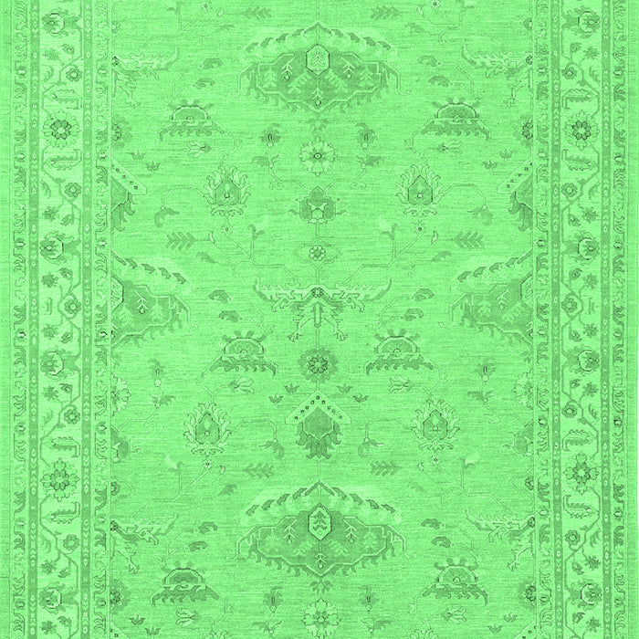 Machine Washable Persian Emerald Green Traditional Area Rugs, wshtr1526emgrn