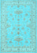 Machine Washable Persian Light Blue Traditional Rug, wshtr1526lblu