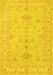 Machine Washable Persian Yellow Traditional Rug, wshtr1526yw