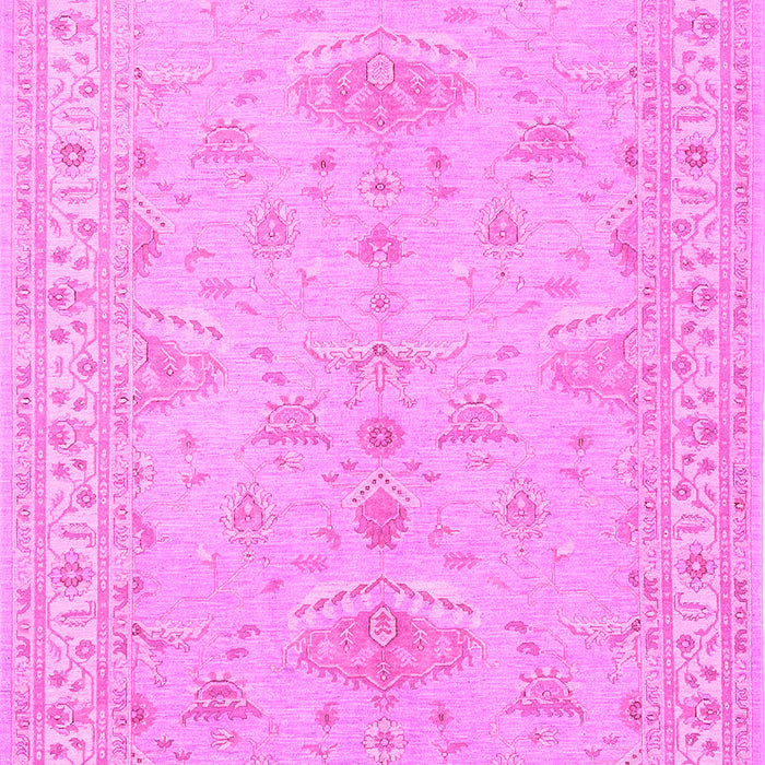 Machine Washable Persian Pink Traditional Rug, wshtr1526pnk