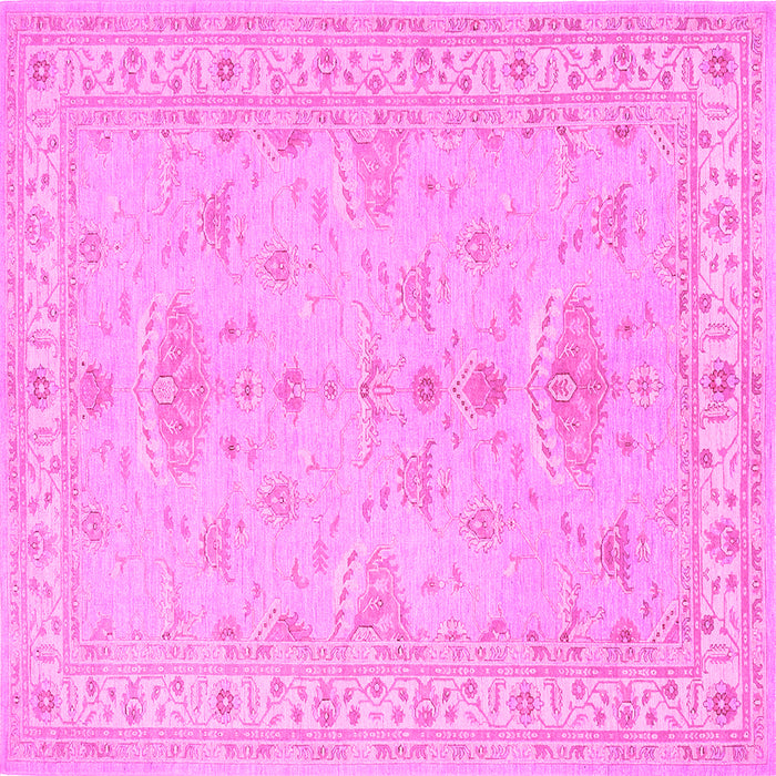 Square Persian Pink Traditional Rug, tr1526pnk