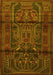 Machine Washable Persian Yellow Traditional Rug, wshtr1527yw