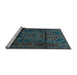 Sideview of Machine Washable Persian Light Blue Traditional Rug, wshtr1527lblu