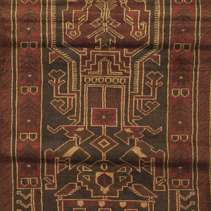 Machine Washable Persian Brown Traditional Rug, wshtr1527brn