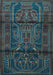 Machine Washable Persian Light Blue Traditional Rug, wshtr1527lblu