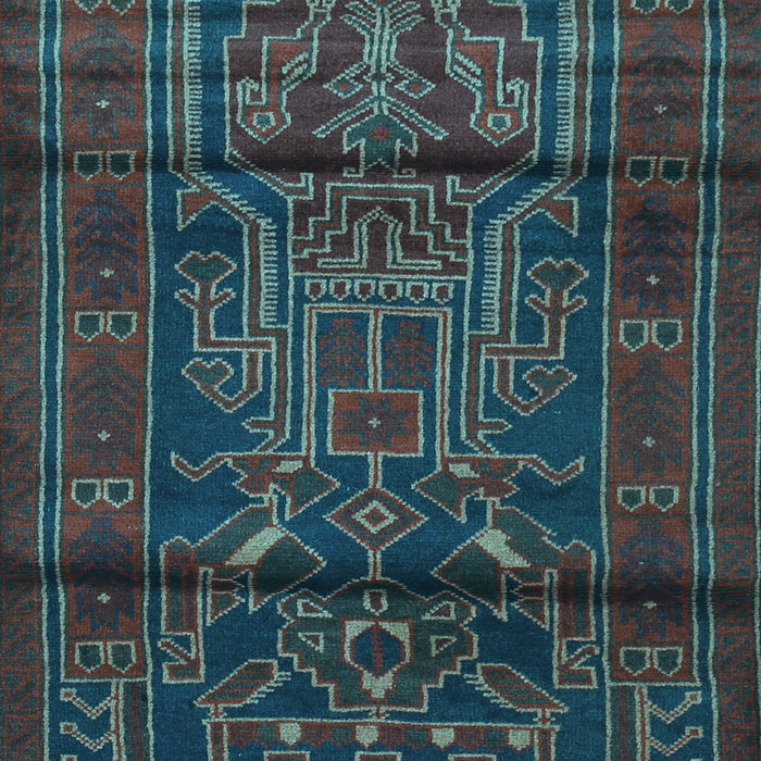 Machine Washable Persian Light Blue Traditional Rug, wshtr1527lblu