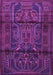 Machine Washable Persian Purple Traditional Area Rugs, wshtr1527pur