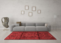 Machine Washable Persian Red Traditional Rug, wshtr1527red