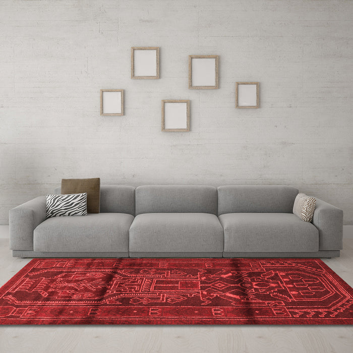Traditional Red Washable Rugs