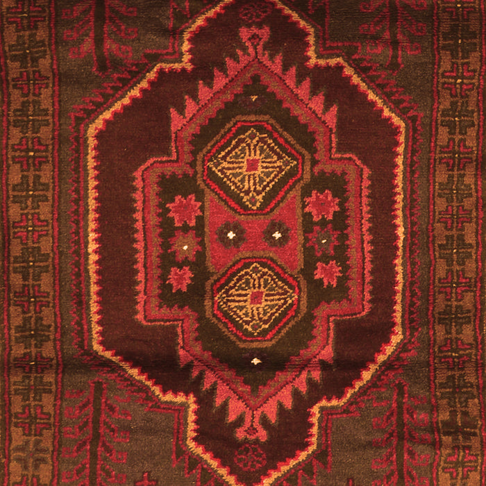 Serging Thickness of Machine Washable Persian Orange Traditional Area Rugs, wshtr1528org