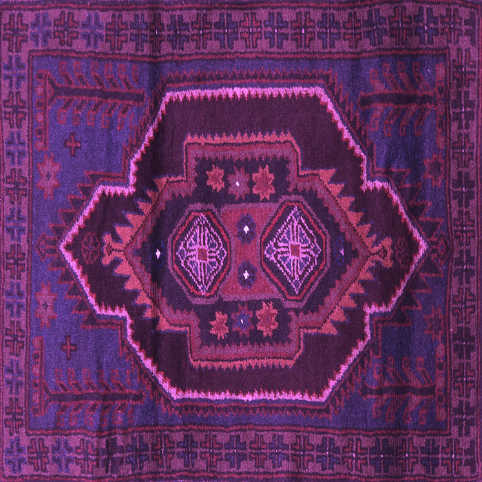 Square Persian Purple Traditional Rug, tr1528pur