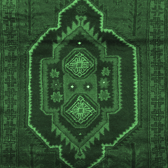 Machine Washable Persian Emerald Green Traditional Area Rugs, wshtr1528emgrn