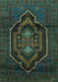 Persian Turquoise Traditional Rug, tr1528turq